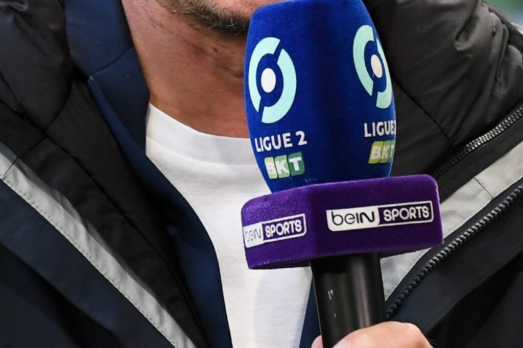 Fodboldstadion under en direkte TV-transmitteret kamp i Europa